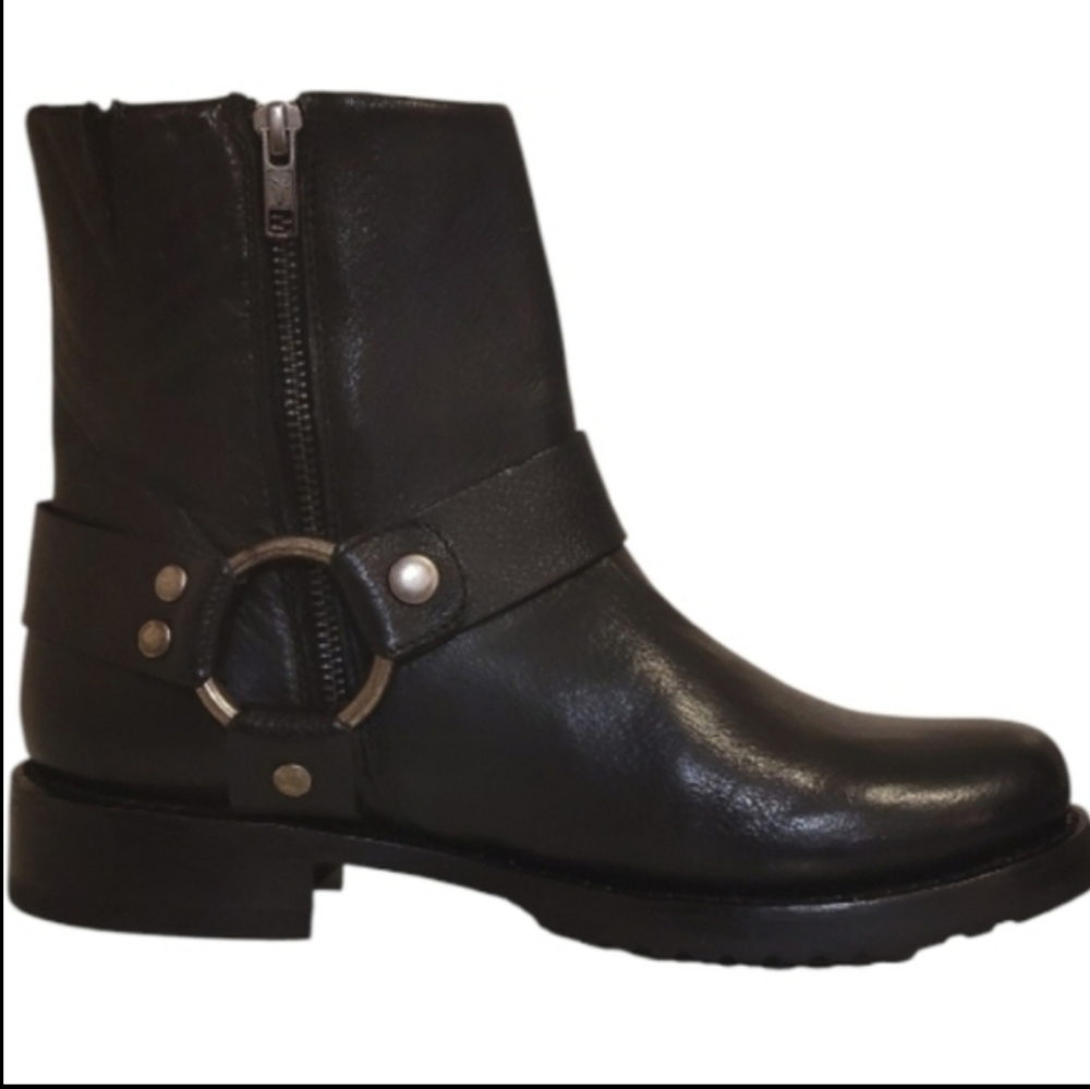 Frye Women’s Veronica Flex Harness Boots – Black Leather – Size 8.5 - Picture 2 of 15